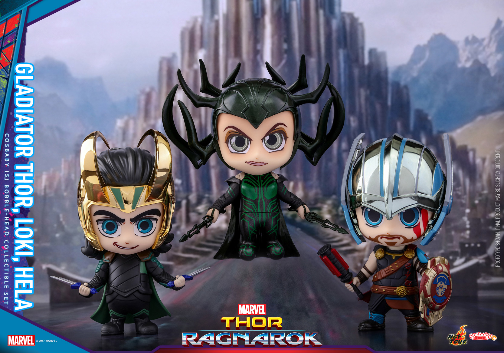 Hot Toys - Thor 3 - Gladiator Thor, Loki & Hela Cosbaby Set_PR1