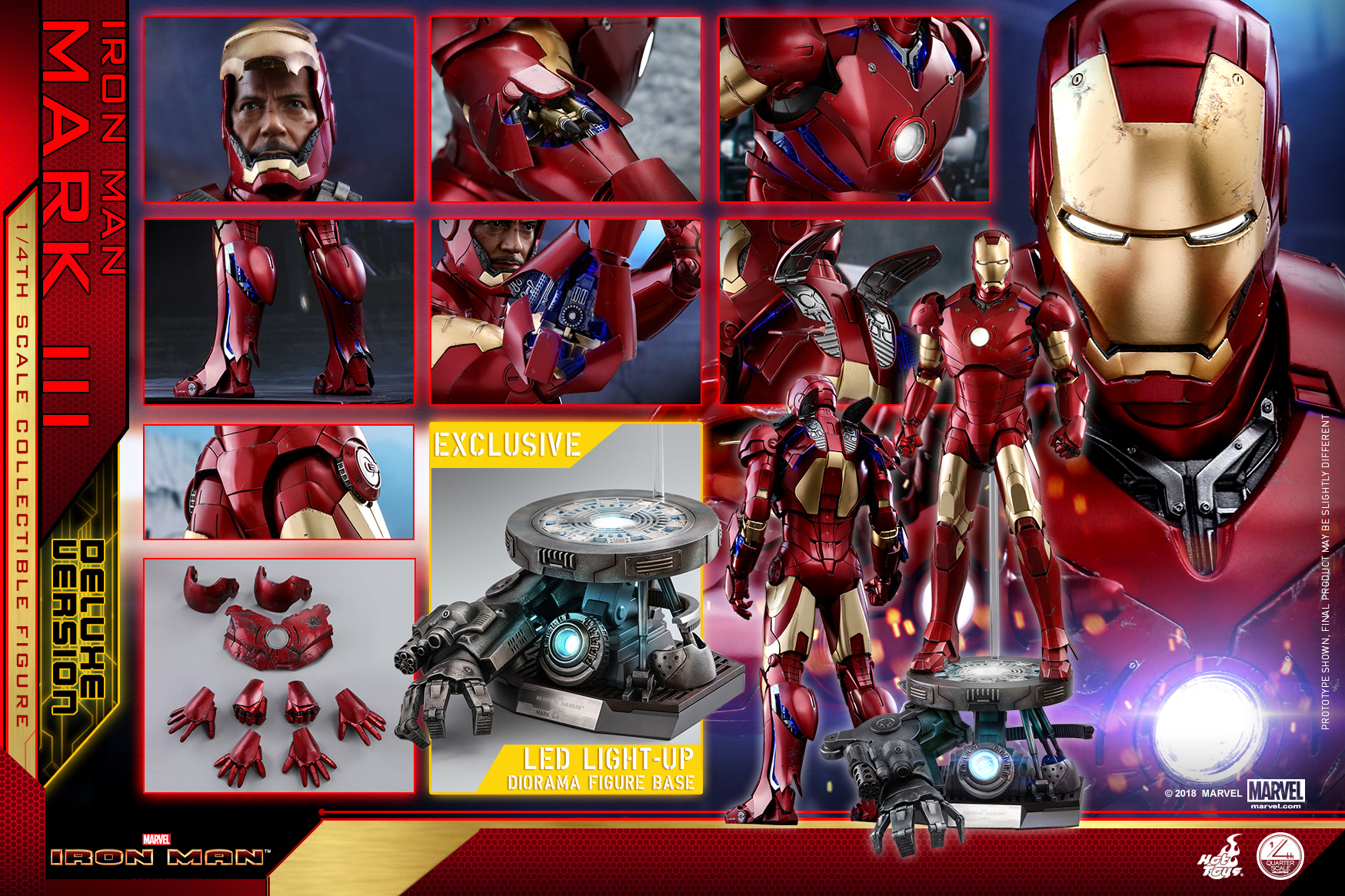 Hot Toys - Iron Man - 1_4 Mark III (Deluxe Version) Collectible Figure_PR26