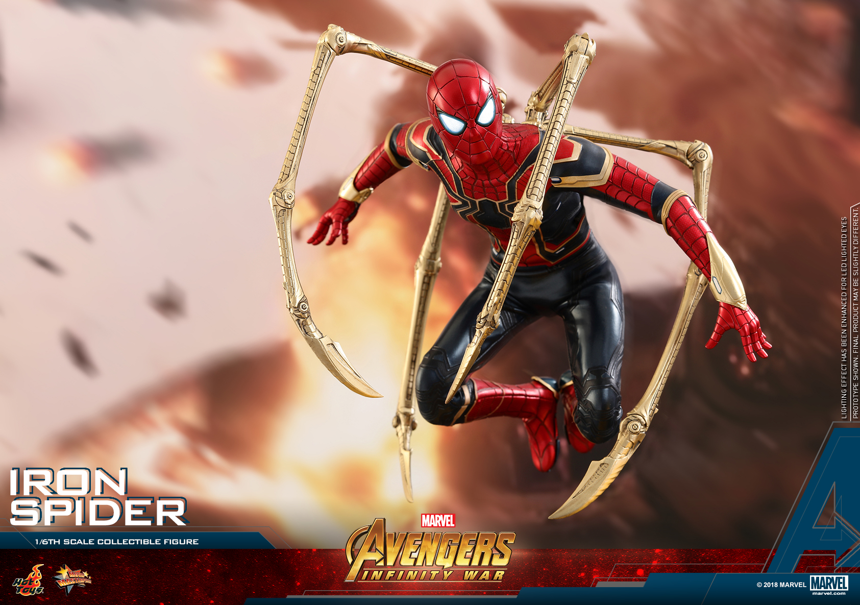 《复仇者联盟3：无限战争》钢铁蜘蛛1:6比例珍藏人偶 | Hot Toys1685 x 1185