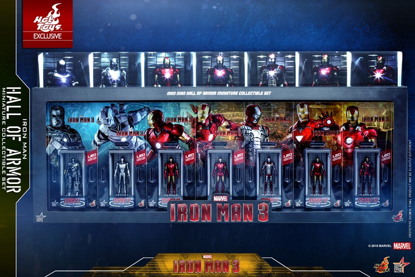 Hot-Toys---Iron-Man-3---Iron-Man-Hall-of-Armor-Miniature-Collectible-Set---PR1