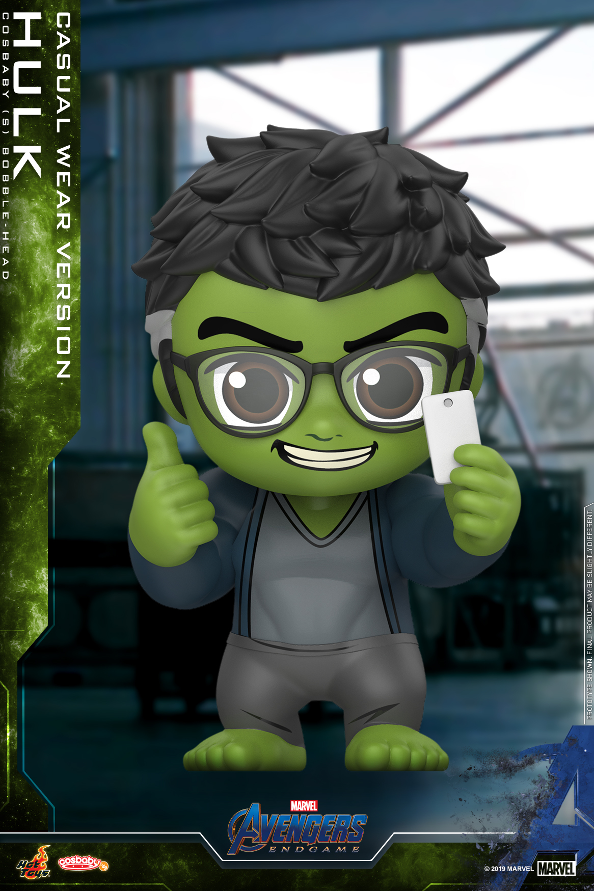 Hot Toys - Avengers Endgame - Hulk (Causal Wear Version) Cosbaby (S) Bobble-Head_PR1