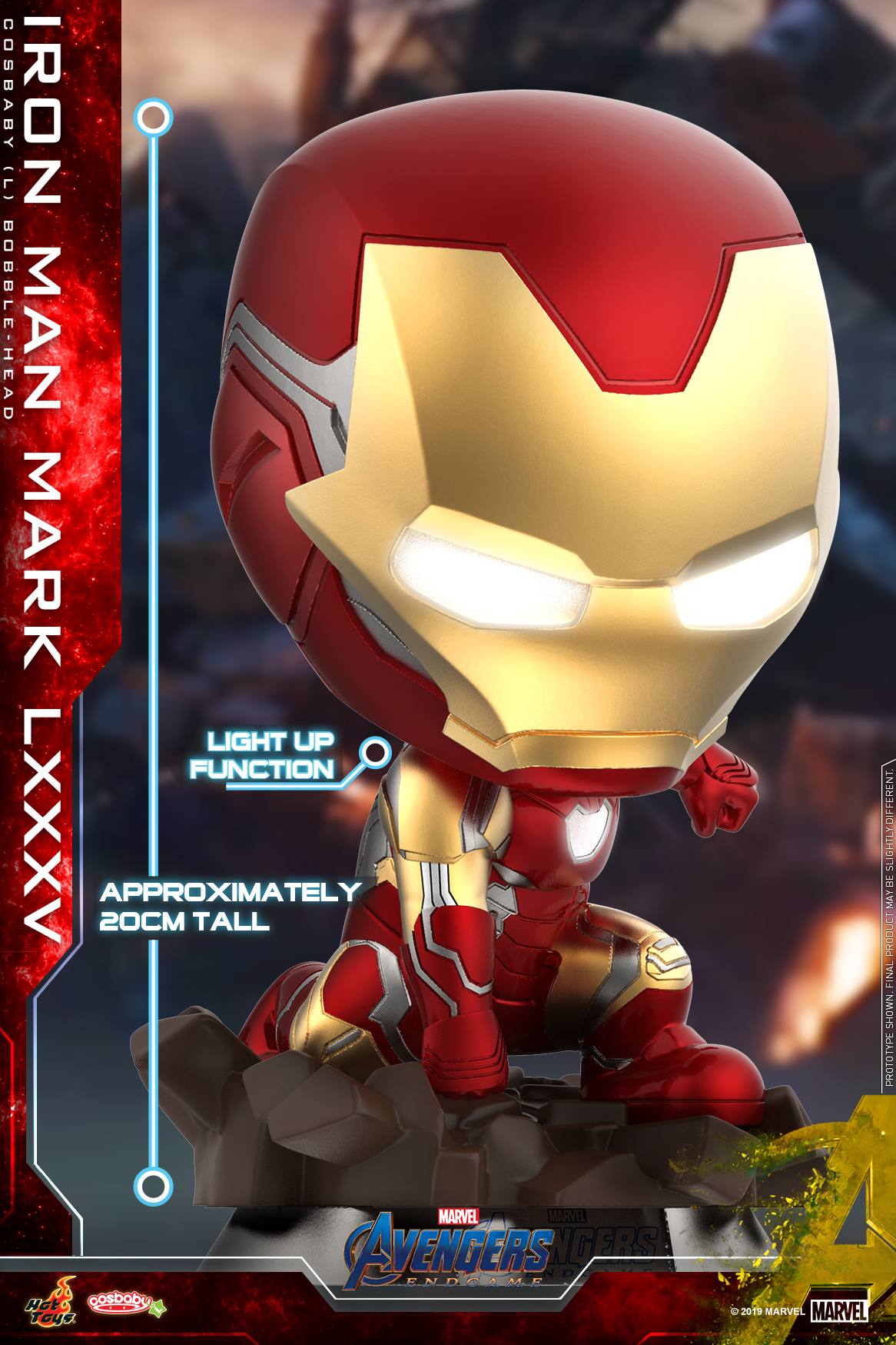 Hot Toys - Avengers Endgame - Iron Man Mark LXXXV Cosbaby (L) Bobble-Head_PR2