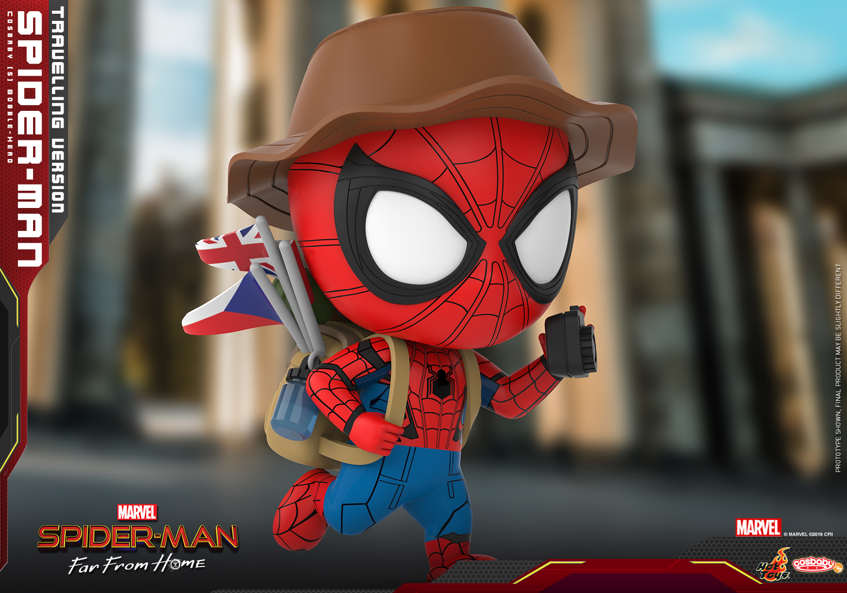Hot Toys - Spider-man Far From Home - Spider-man(Travelling Version) Cosbaby_PR1
