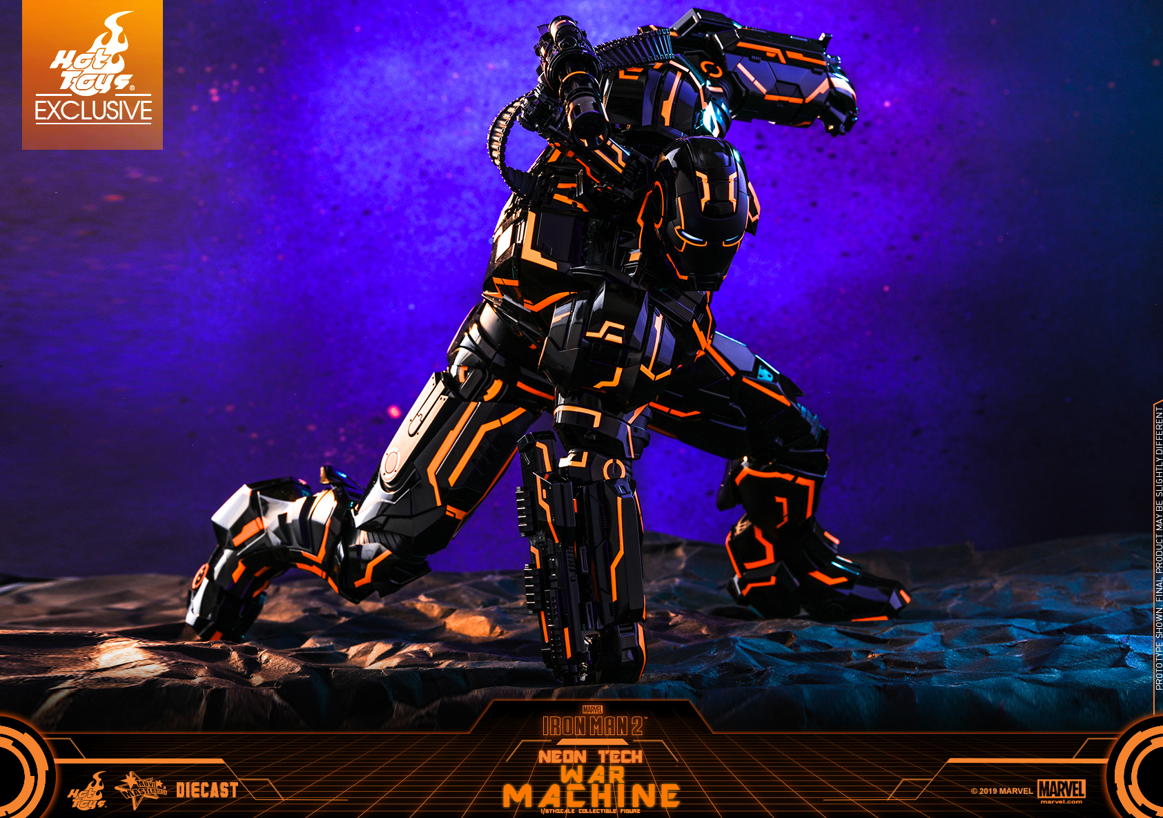 Hot Toys - Iron Man 2 - Neon Tech War Machine _PR1