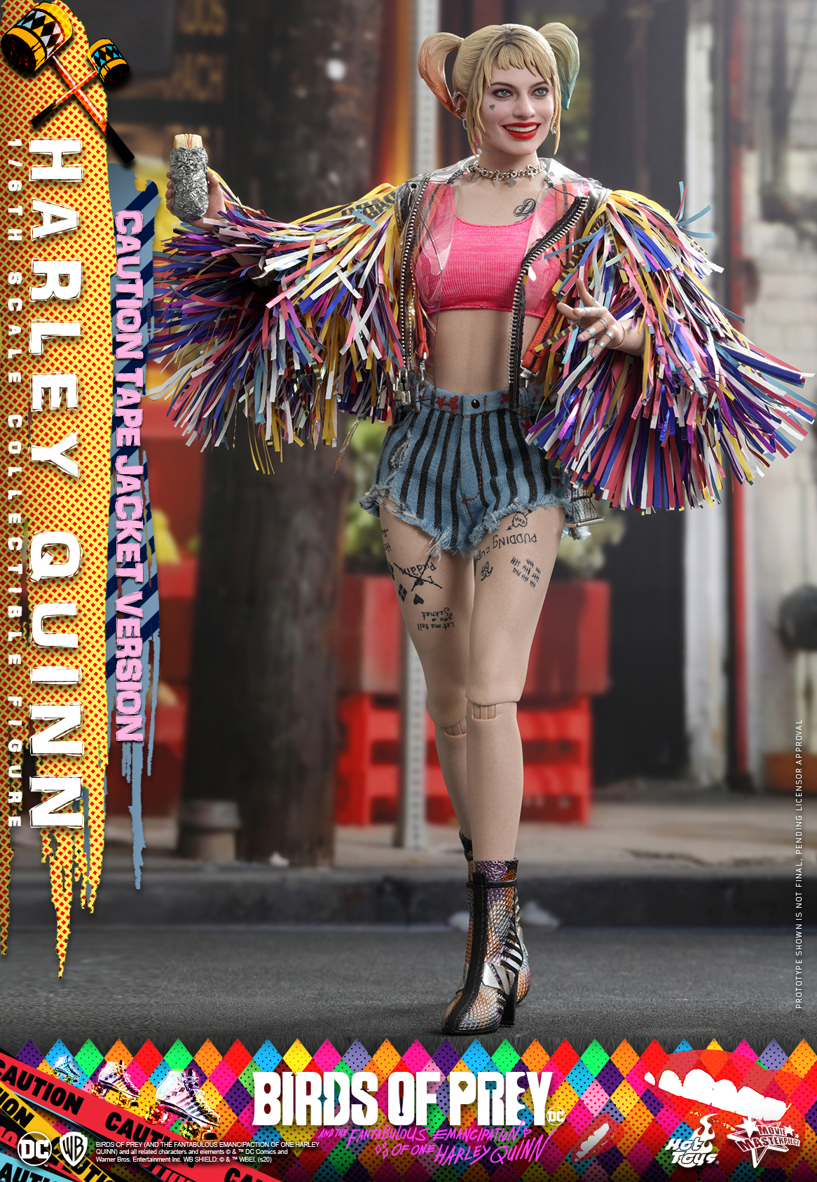 Hot Toys - Birds of Prey - Harley Quinn (Caution Tape Jacket Version) collectible figure_PR1