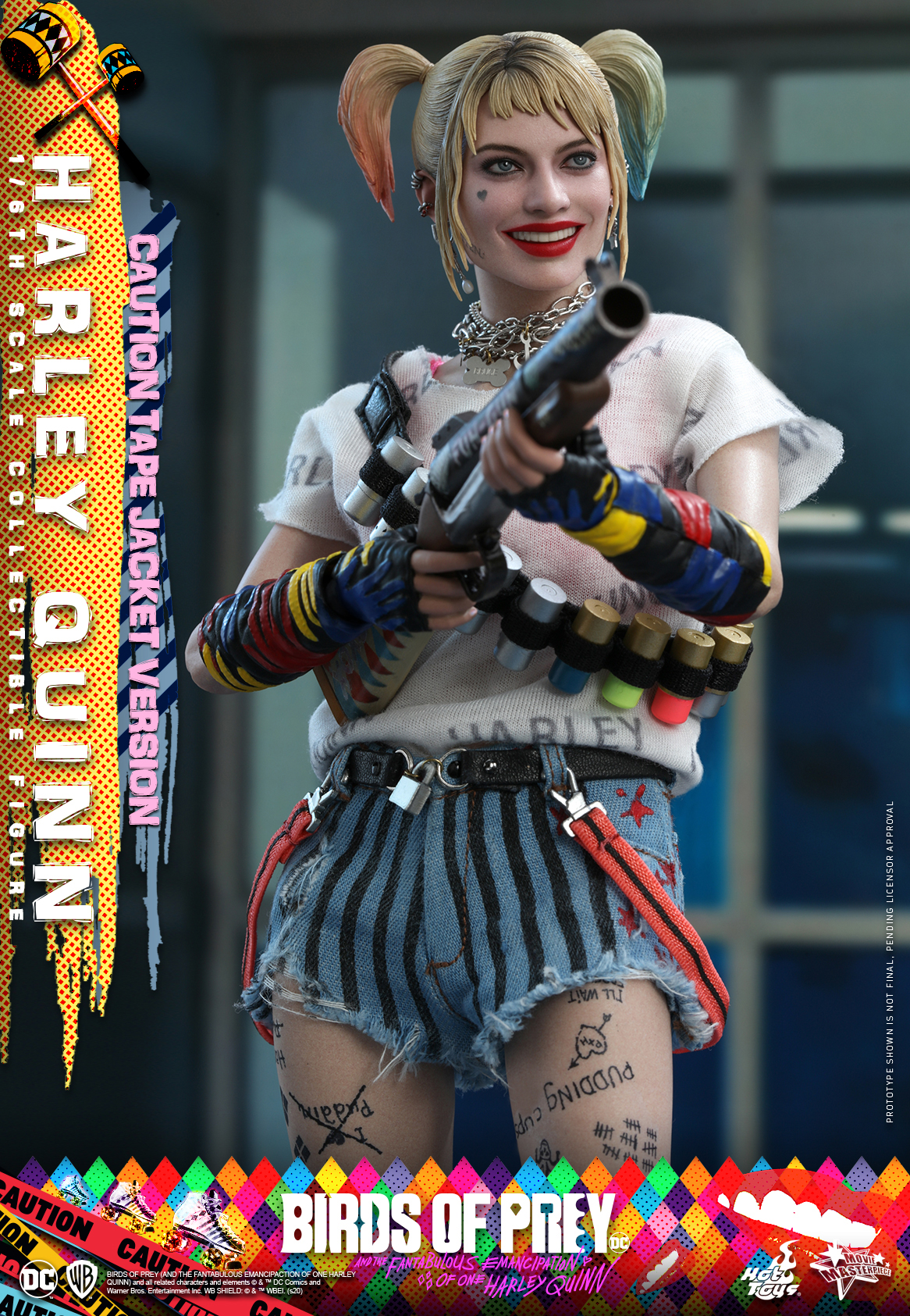 Hot Toys - Birds of Prey - Harley Quinn (Caution Tape Jacket Version) collectible figure_PR6