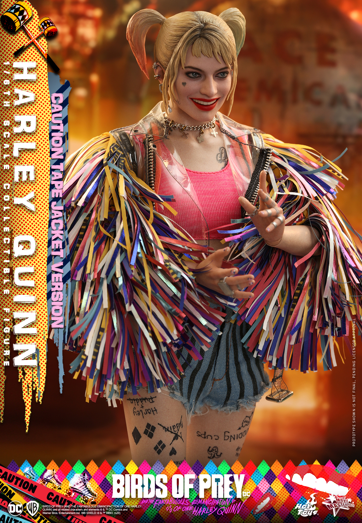 Hot Toys - Birds of Prey - Harley Quinn (Caution Tape Jacket Version) collectible figure_PR8