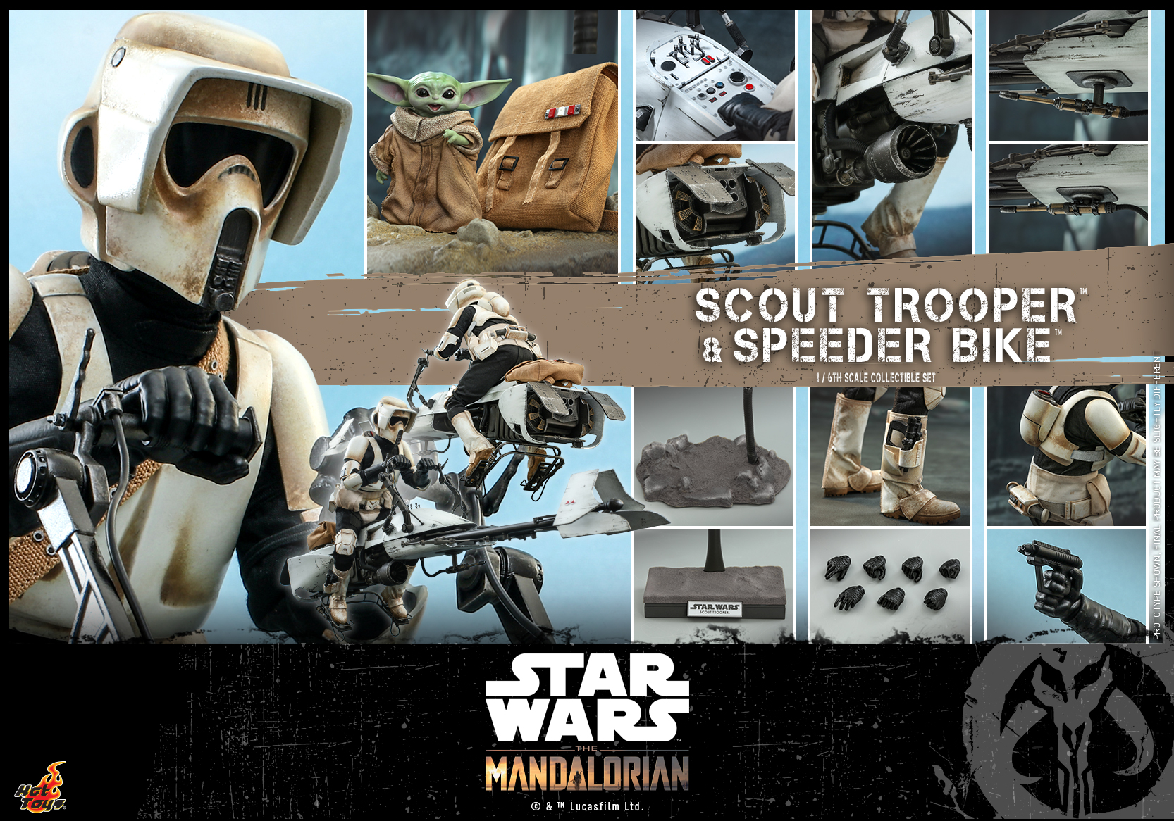 Hot Toys - SWM - Scout Trooper and Speeder Bike Collectible Set_PR24