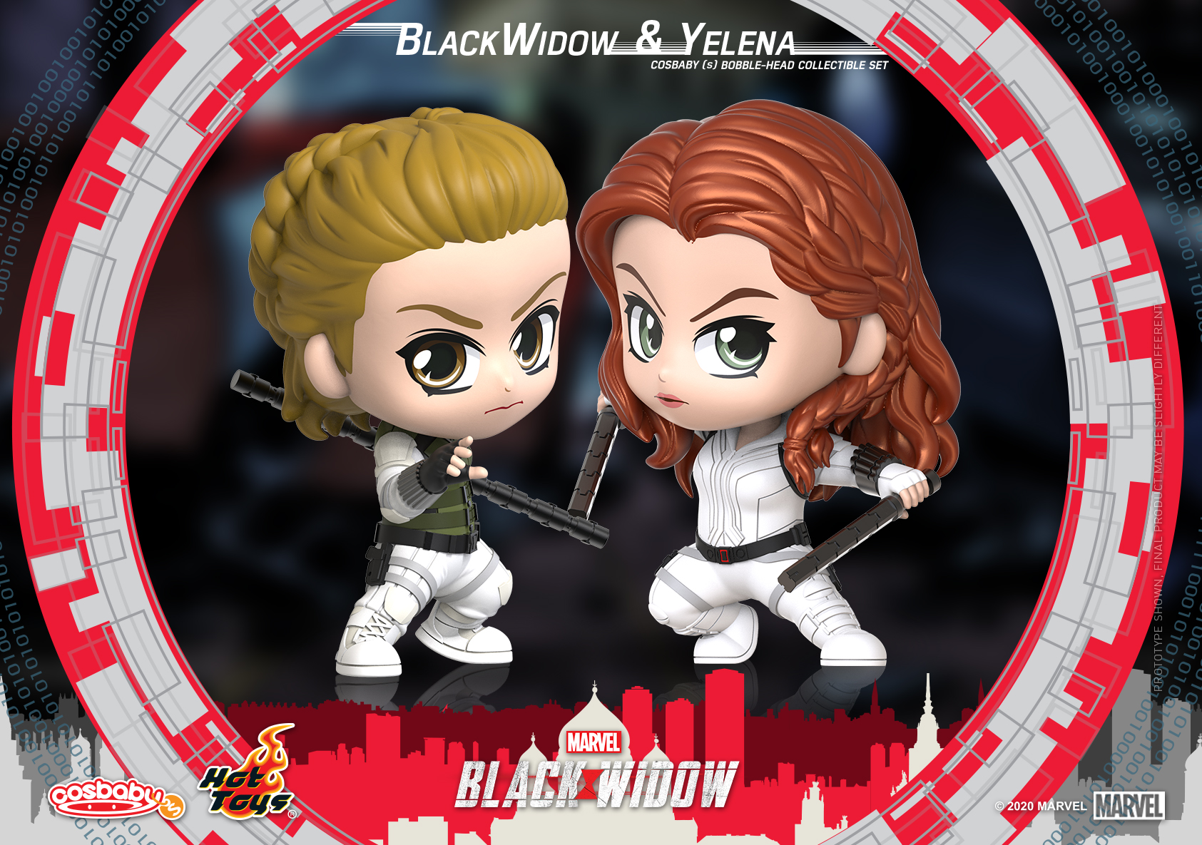 Hot Toys - Black Widow - Black Widow & Yelena Cosbaby (S) Bobble-Head Collectible Set_PR2