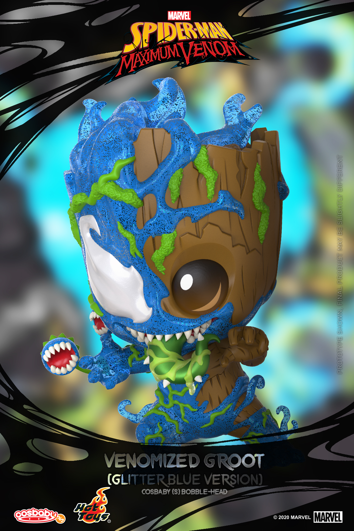 Hot Toys - SMMV - Venomized Groot (Glitter Blue Version) Cosbaby_PR2