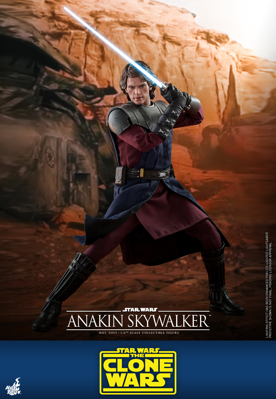 HotToys 1/6 Figure TMS019 General Anakin Skywalker + Single Trooper Aerial Platform(Star Wars: Clone Wars)