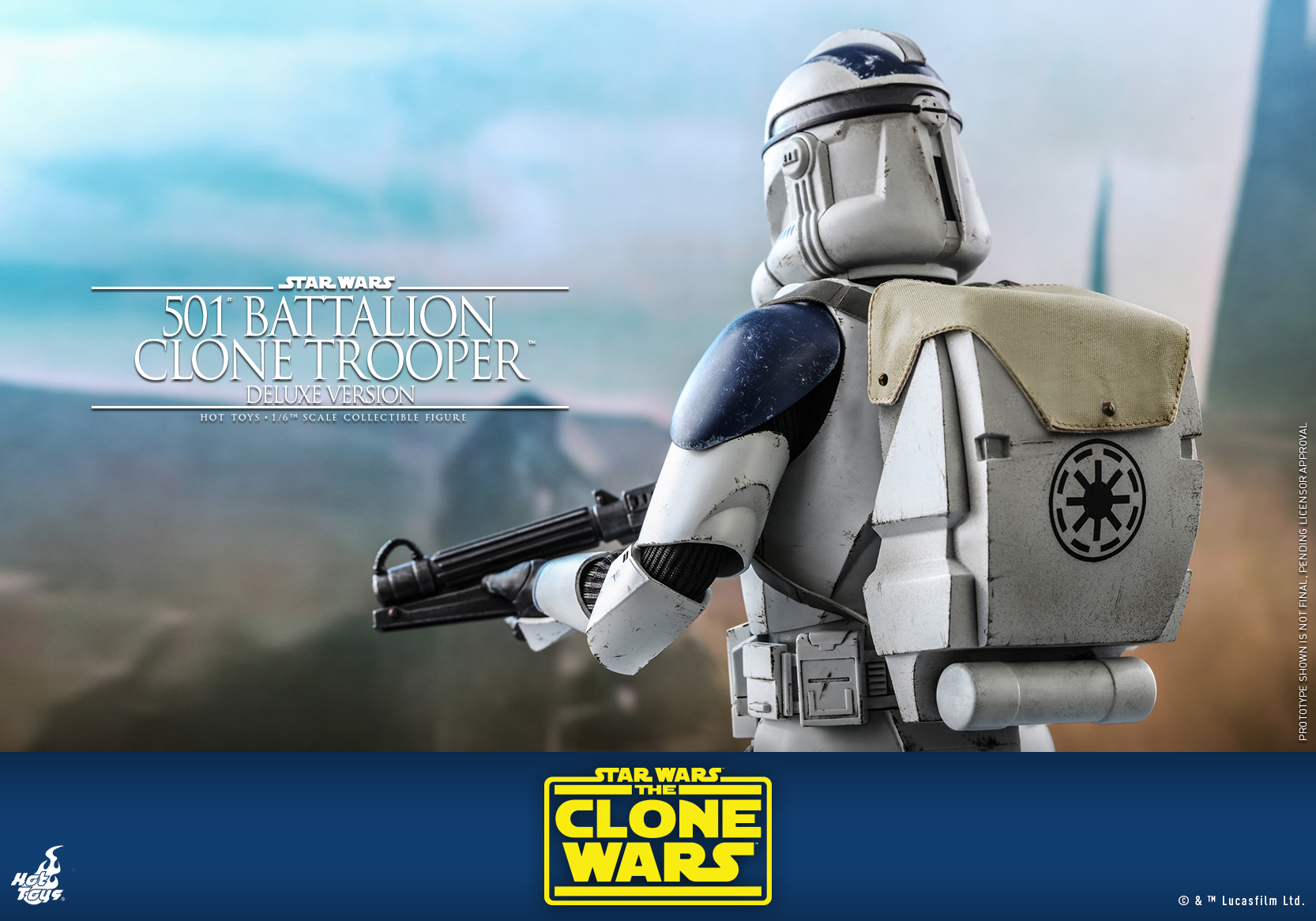 HotToys 1/6 Figure TMS023 501st Battalion Clone Trooper Deluxe Version(Star Wars: The Clone Wars)