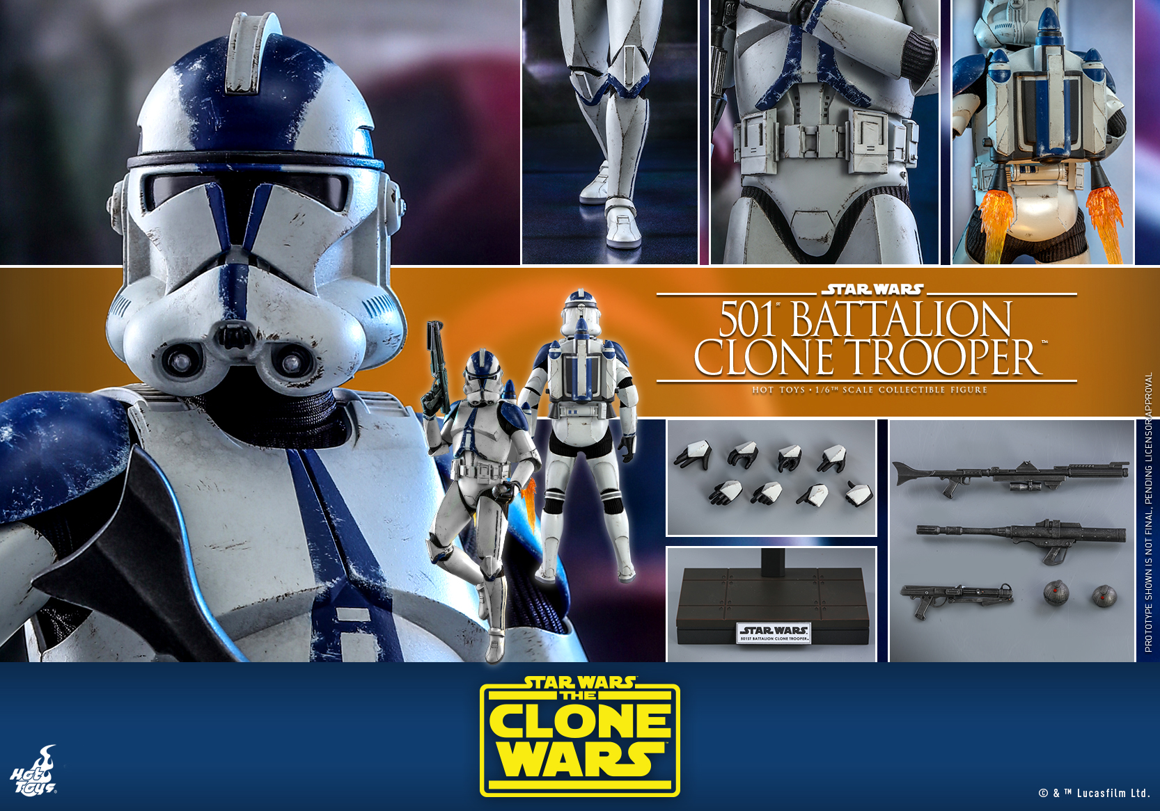 Hot Toys - SWCW - 501 Battalion Clone Trooper collectible figure_PR10