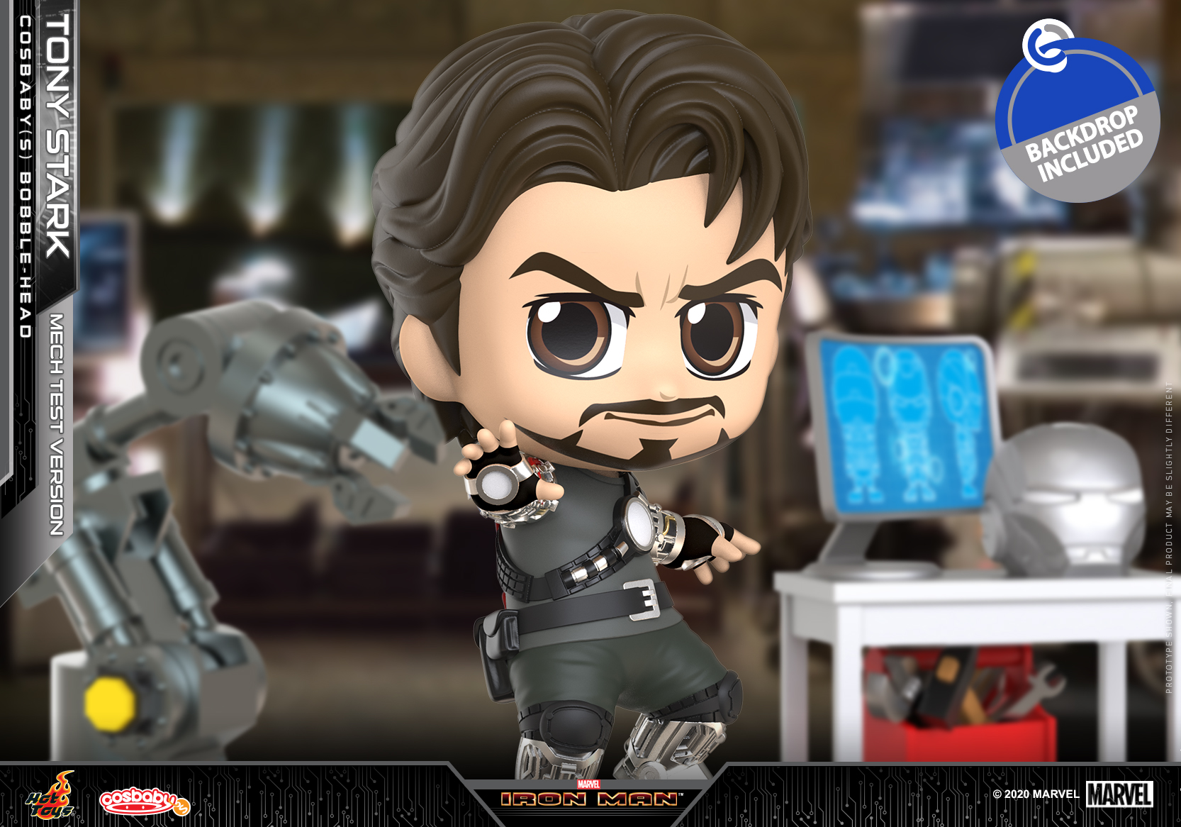 Hot Toys - Iron Man - Tony Stark (Mech Test) Cosbaby Set_PR2