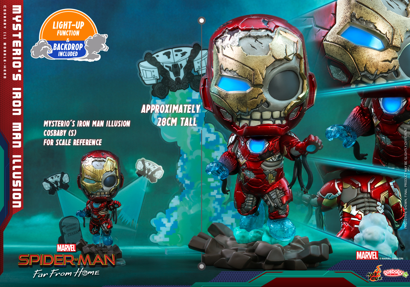 SMFFH_Mysterio’s Iron Man Illusion Cosbaby (L) Bobble-Head_PR4