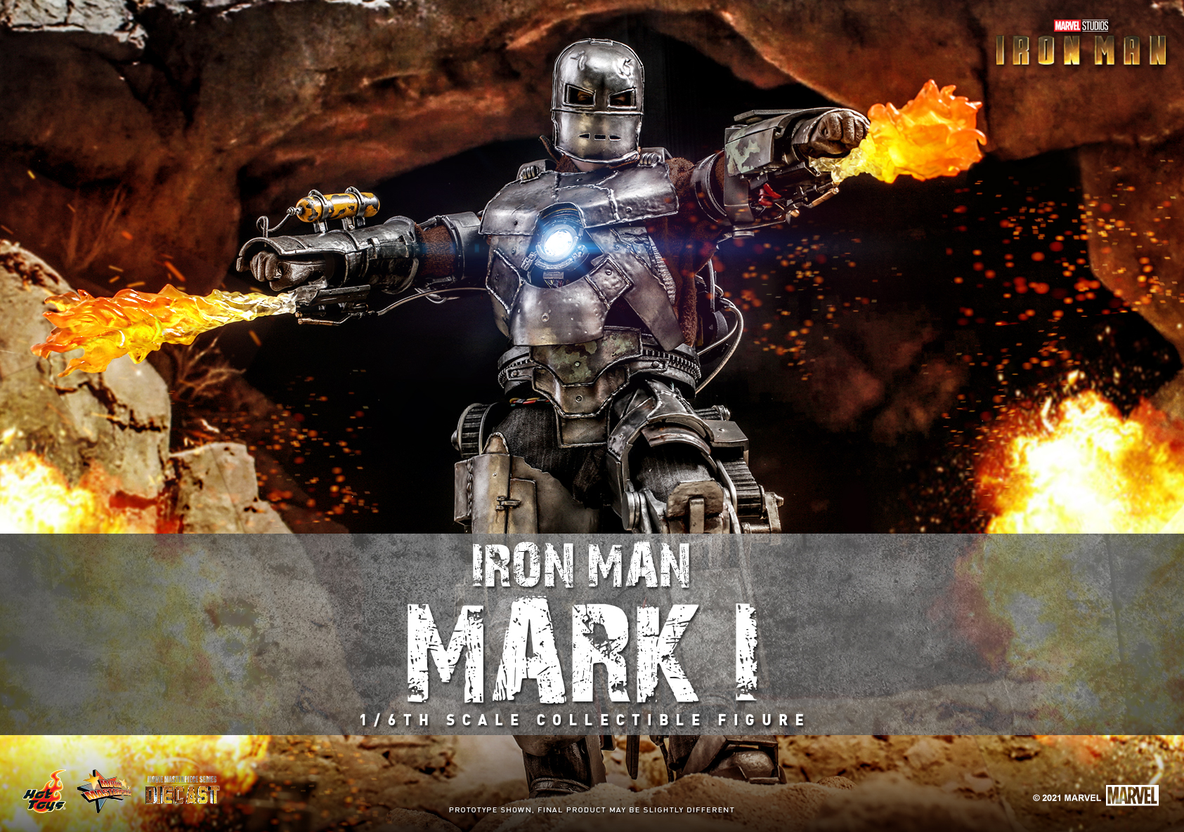 Hot Toys - IM - Iron Man Mark I (Diecast) collectible figure_Poster