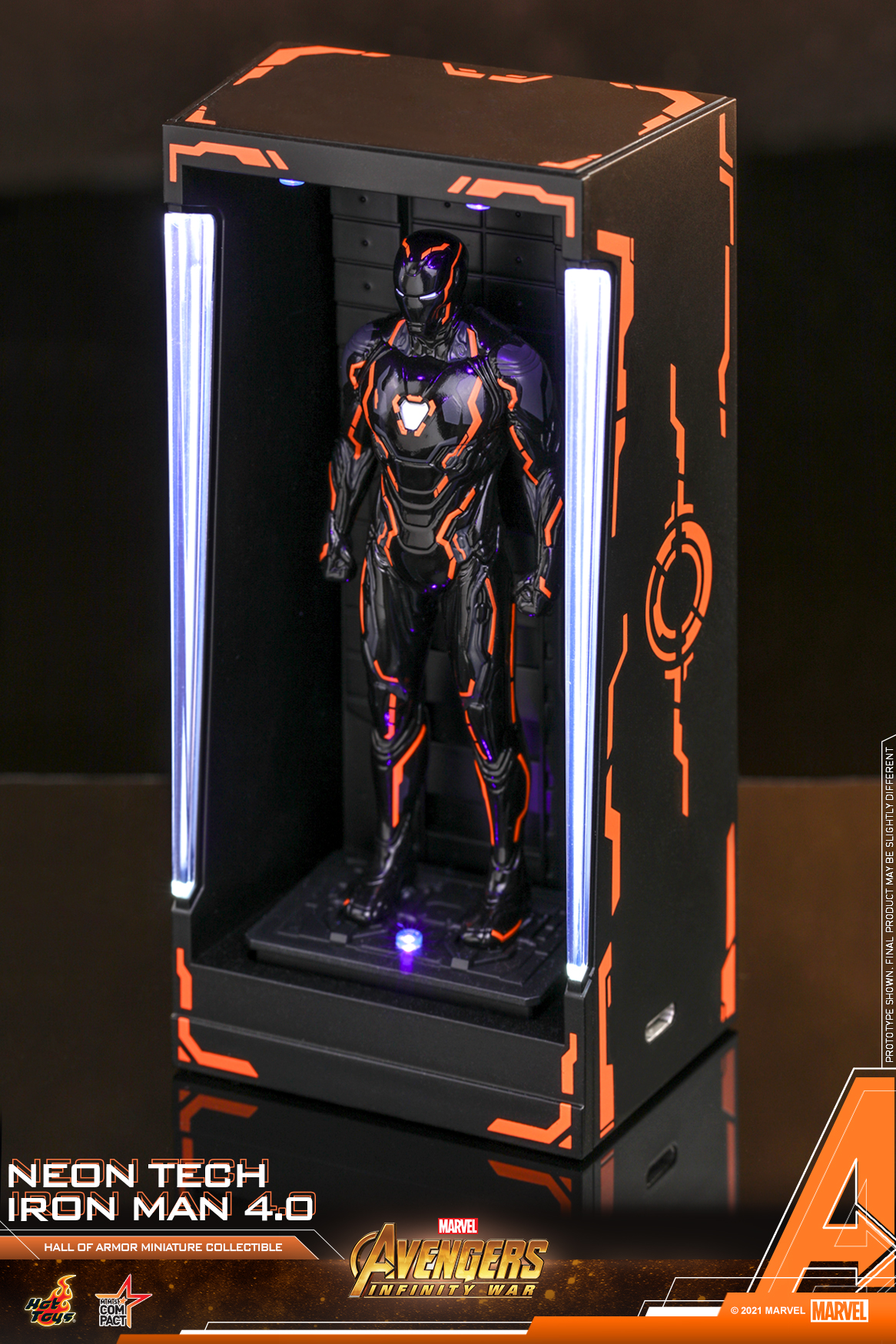 Hot Toys - A3 - Neon Tech Iron Man Mini Hall of Armor_PR1