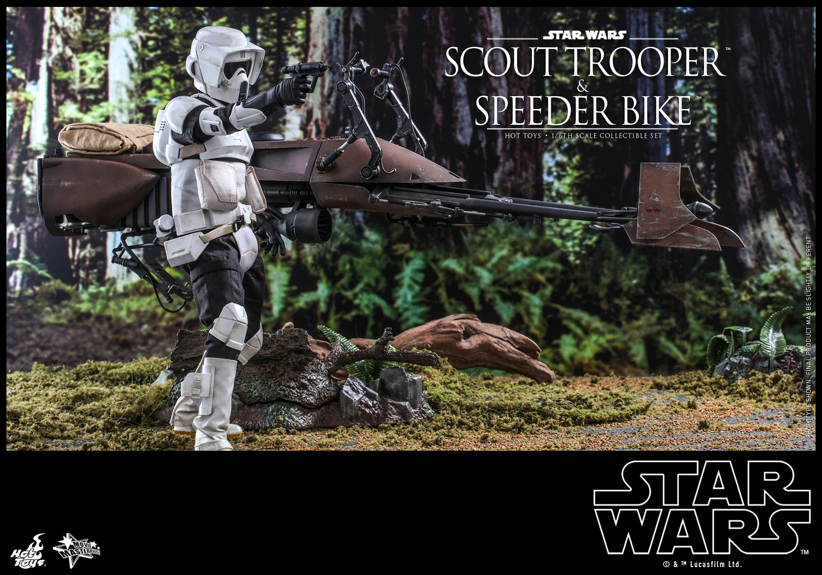 Hot Toys - SWVI - Scout Trooper and Speeder Bike Collectible Set_PR10