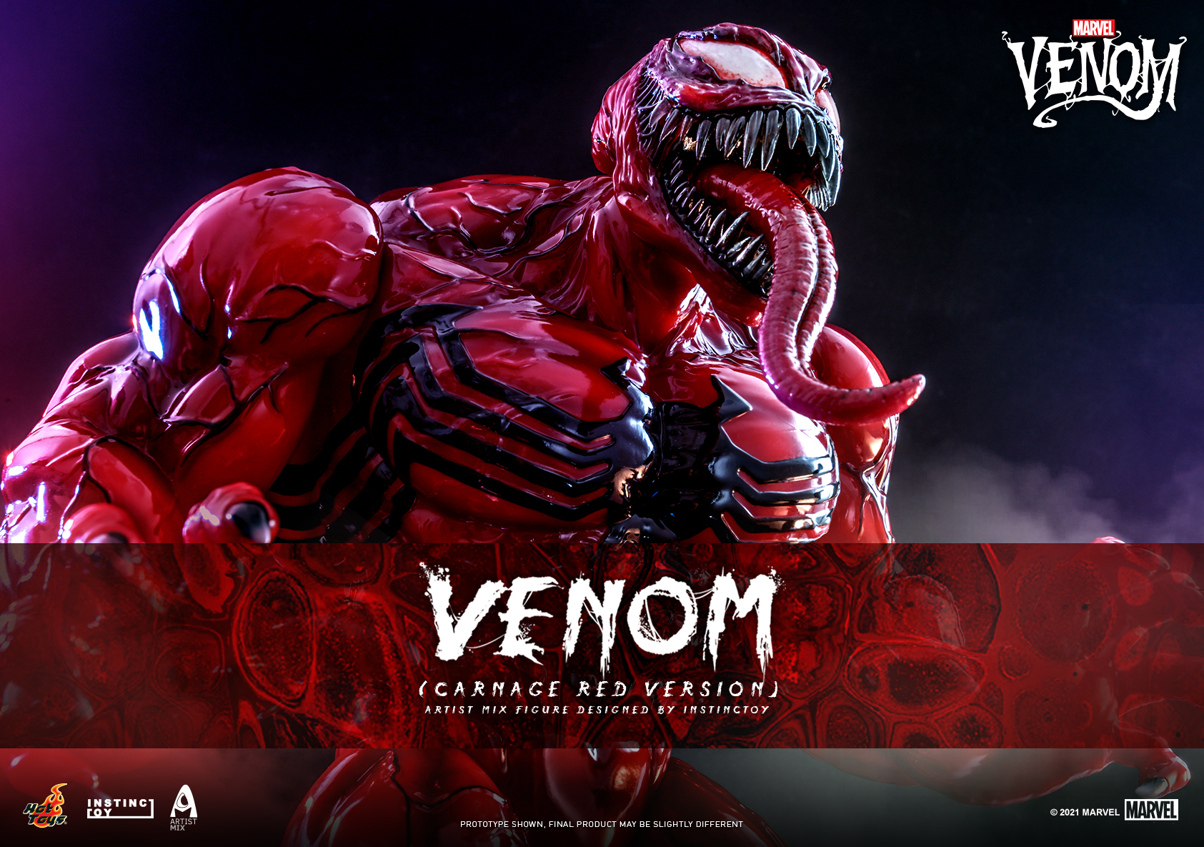 Hot Toys - Venom (Carnage Red Version) Artist Mix Figure Designed by Instinctoy_COVER