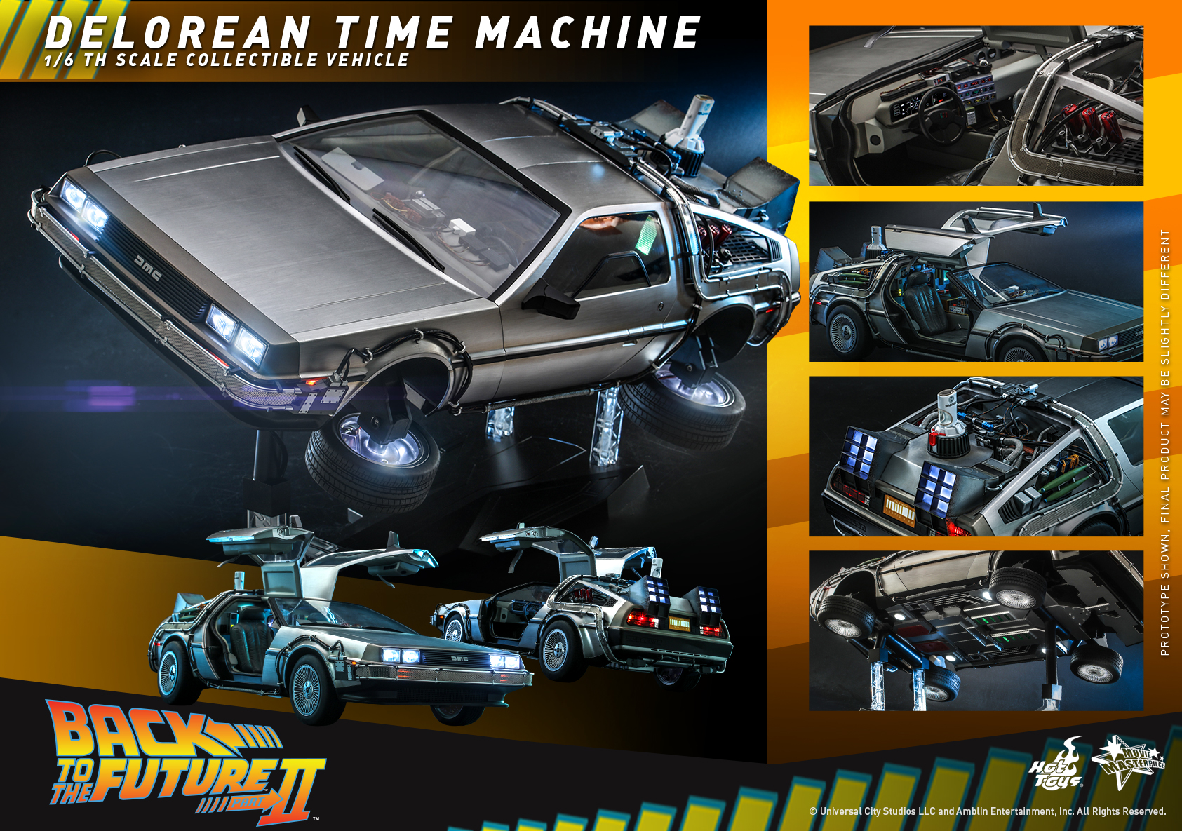 Hot Toys - BTTFII - DeLorean Time Machine collectible vehicle_PR19