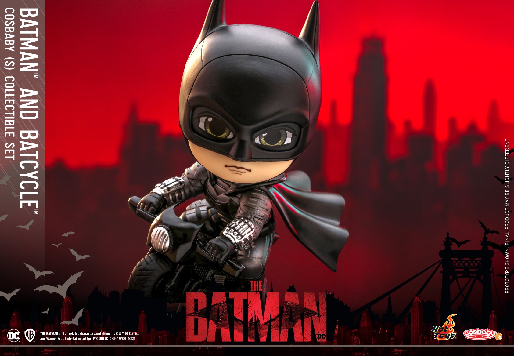 Hot Toys - The Batman - Batman and Batcycle Cosbaby Collectible Set_PR1