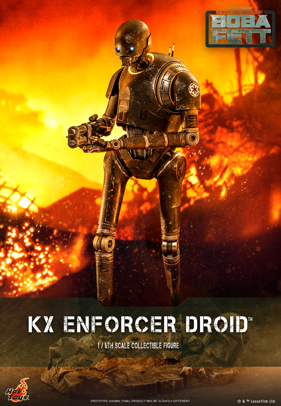 Hot Toys - SWBOBF - KX Enforcer Droid collectible figure_Poster