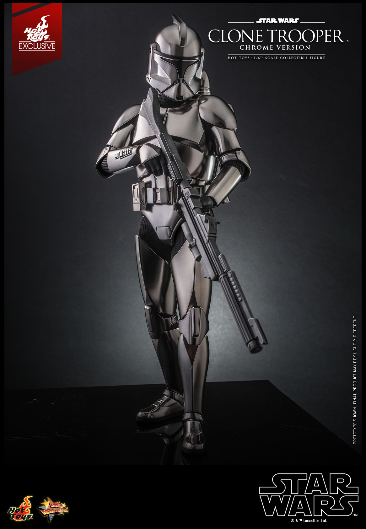 Hot Toys - SW - Clone Trooper (Chrome Version) collectible figure_PR2