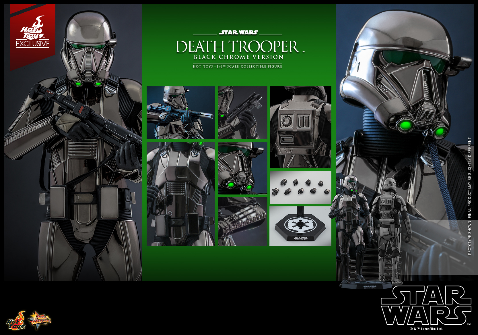 Hot Toys - SW - Death Trooper (Black Chrome Version) collectible figure_PR12