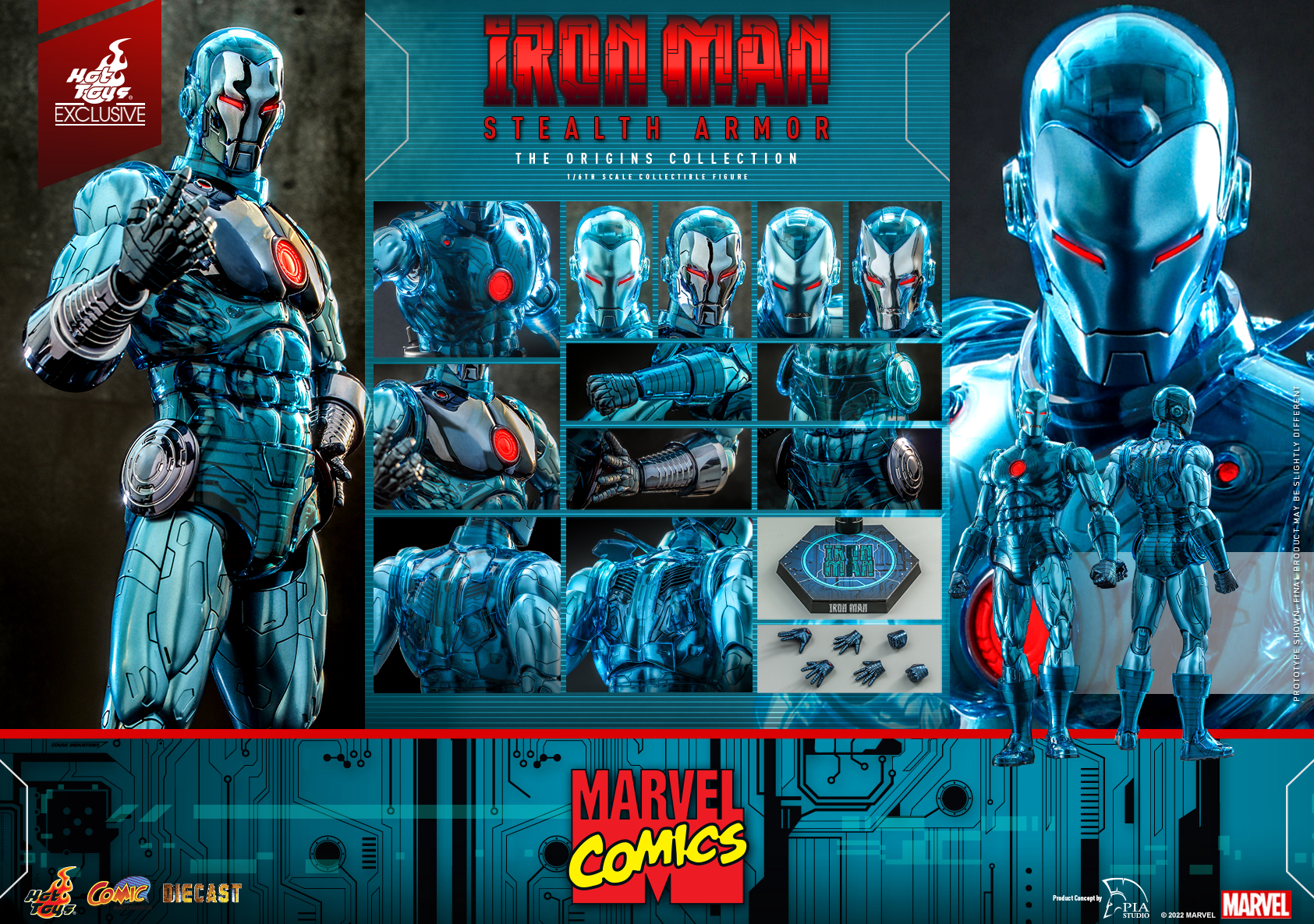 Hot Toys - MC - Iron Man (Stealth Armor) collectible figure_PR17