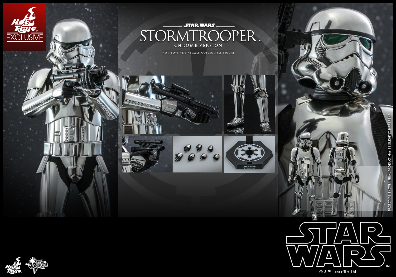 Hot Toys - SW - Stormtrooper (Chrome) collectible figure_PR15