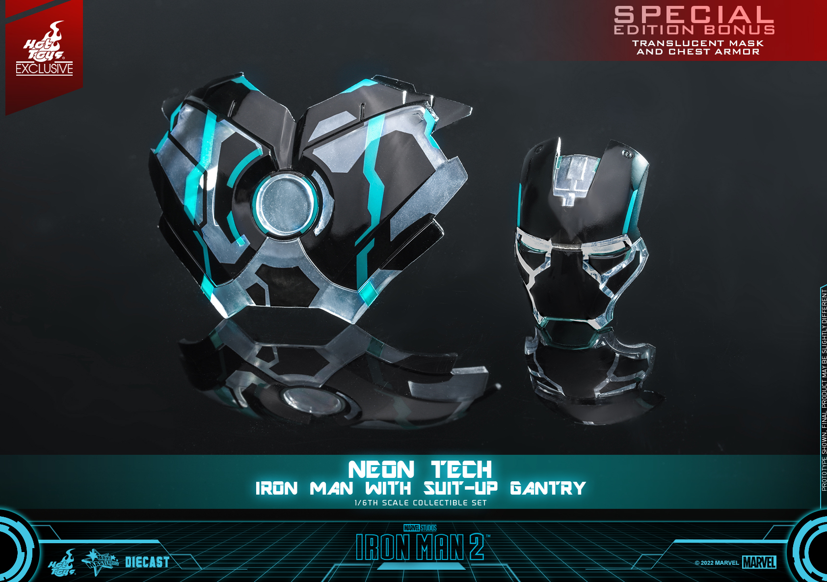 Hot Toys - IM2 - Neon Tech Iron Man with Suit Up Gantry_PR3 (Special)