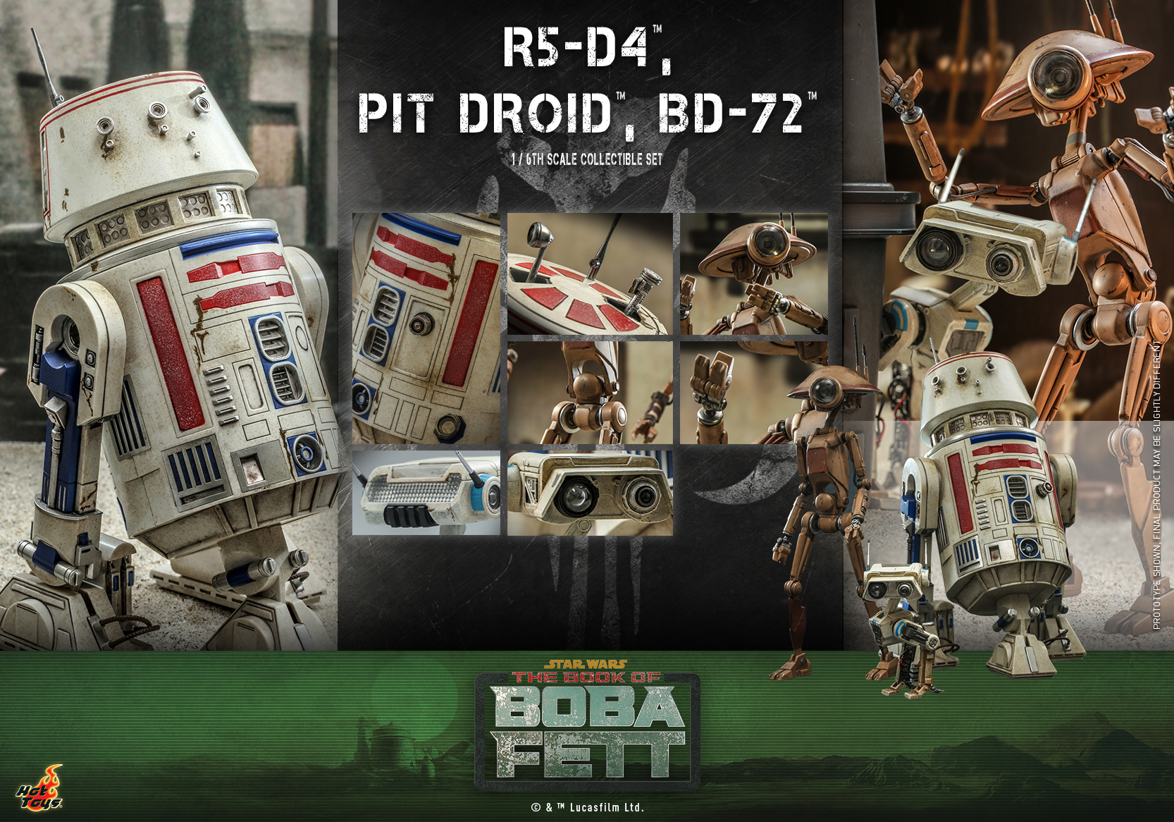 Hot Toys - SW - R5-D4, Pit Droid, BD-72 collectible set_PR19