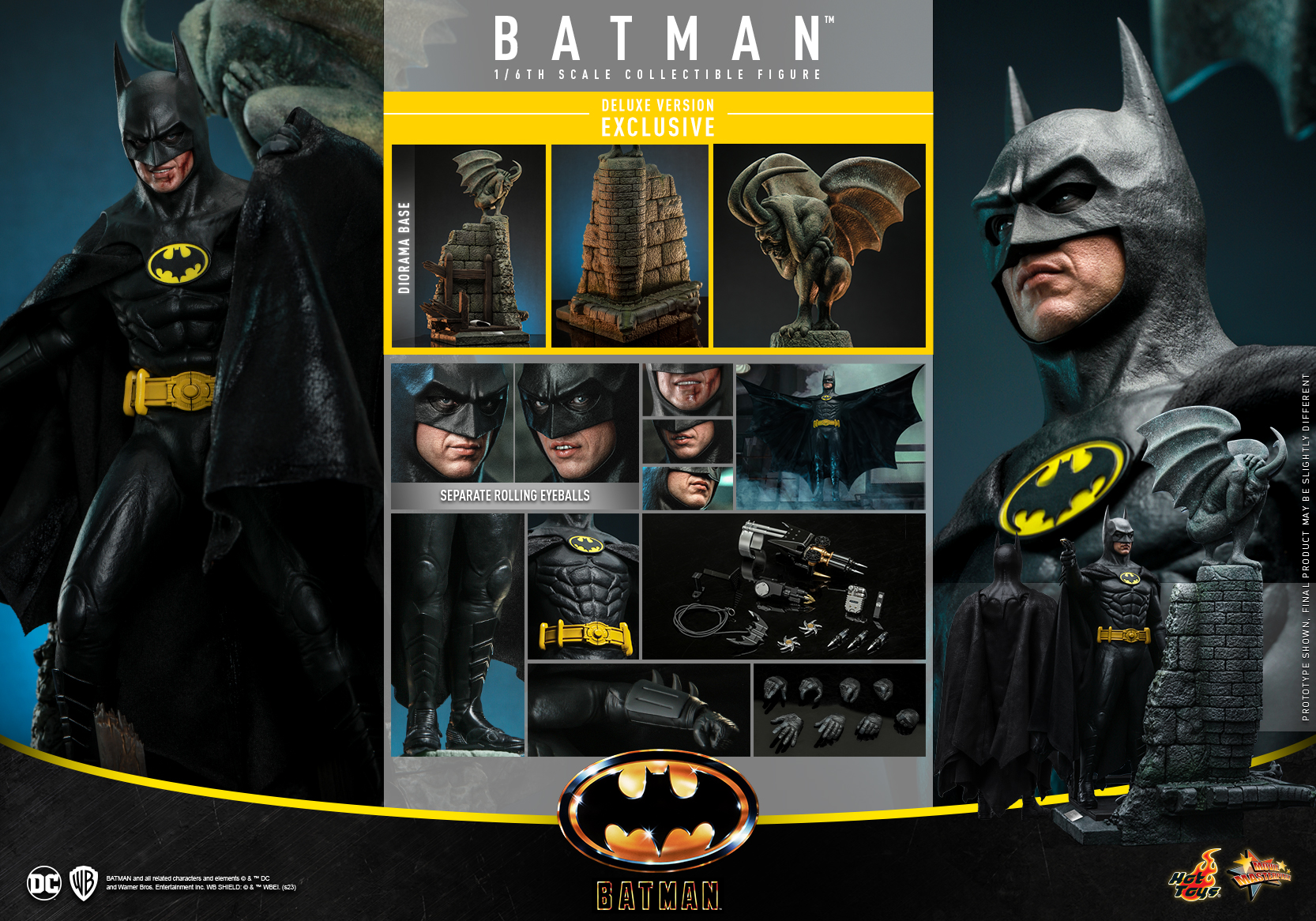 Hot Toys - Batman 89 - Batman (Deluxe) collectible figure_PR22 (with updated Batman cowl and cape design)