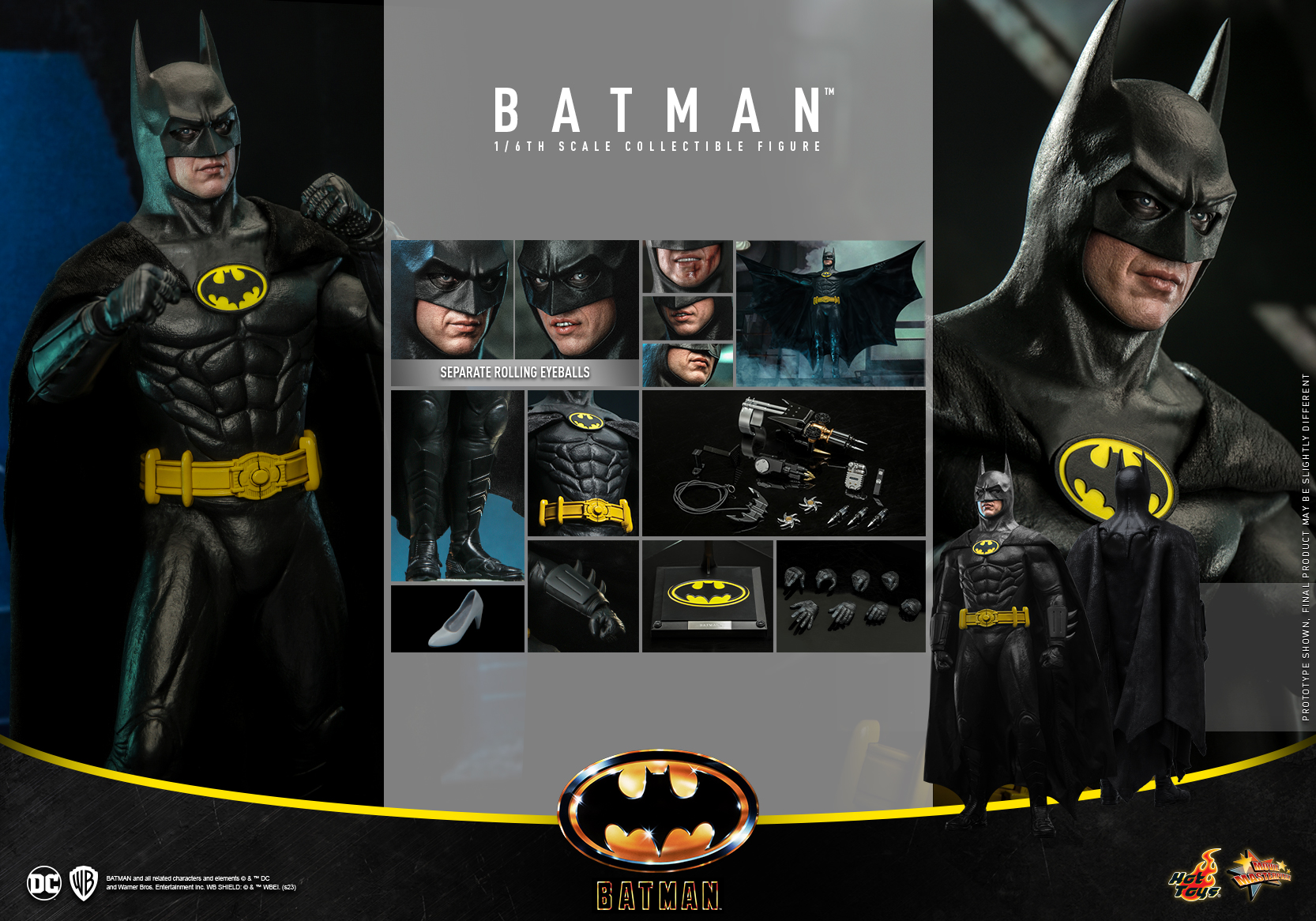 Hot Toys - Batman 89 - Batman collectible figure_PR18 (with updated Batman cowl and cape design)