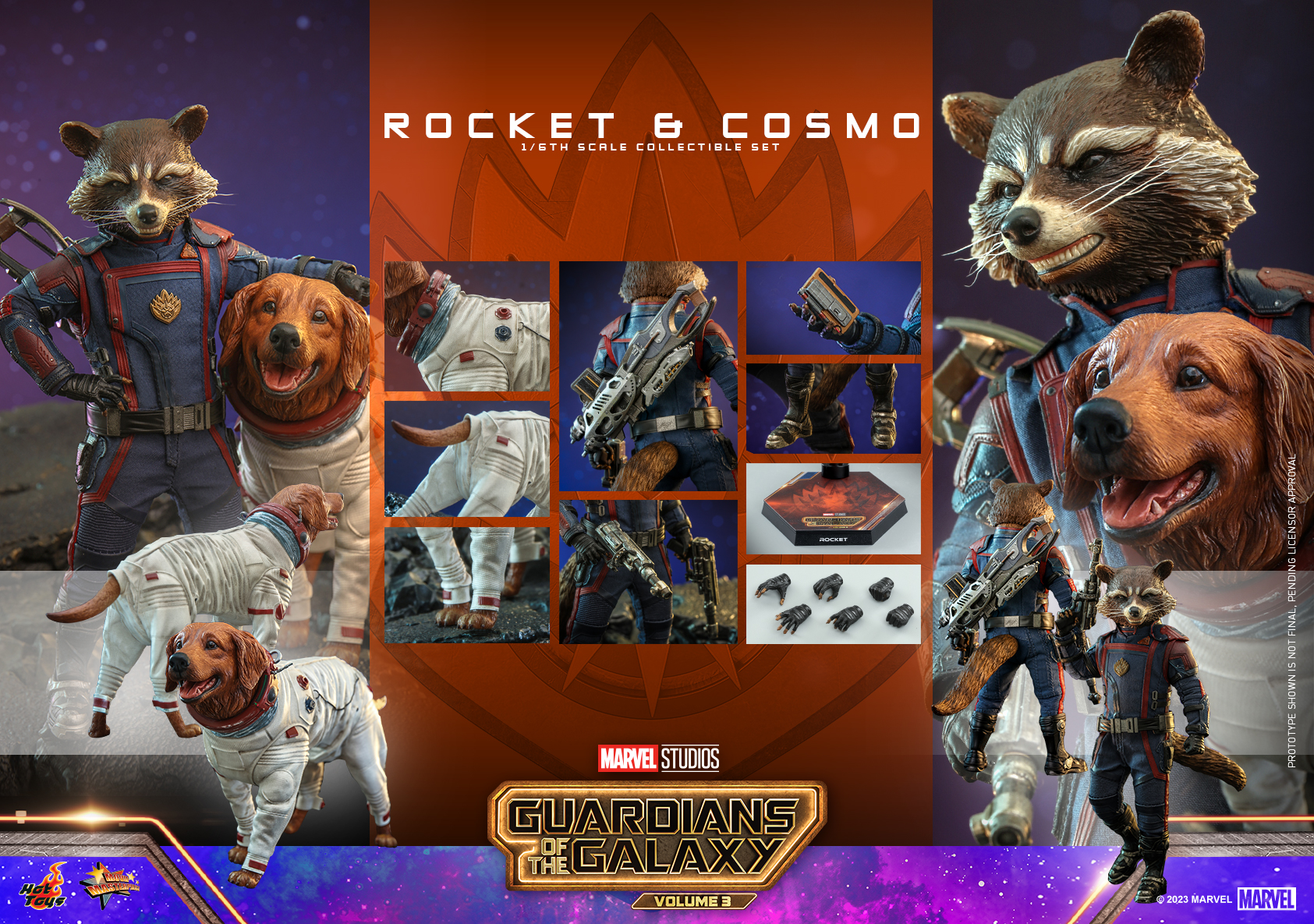 Hot Toys - GOTG3 - Rocket & Cosmo collectible set_PR17