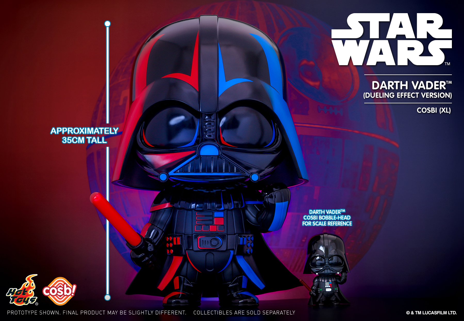 HotToys Cosbi(XL) CBX126 Darth Vader Dueling Effect Version(Star Wars Episode Ⅳ : A New Hope)