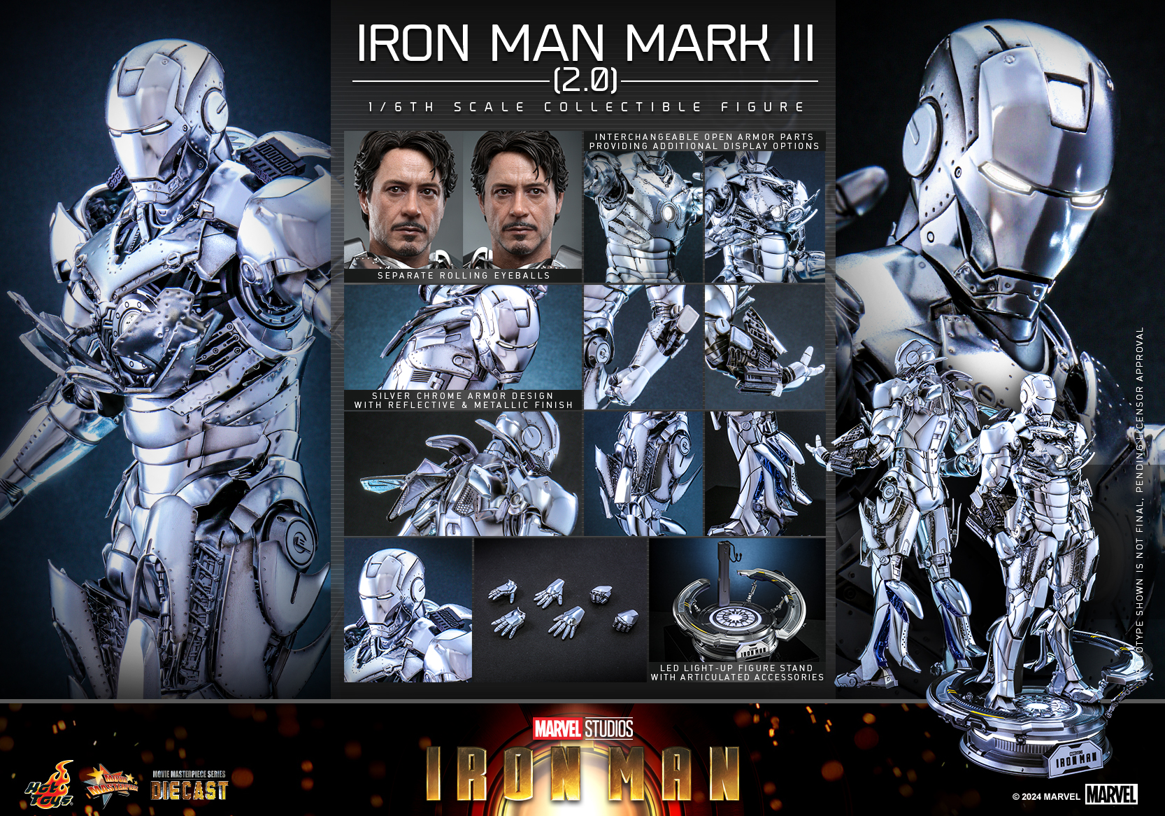 Hot Toys - IM - Iron Man Mark II (2.0) collectible figure_PR22